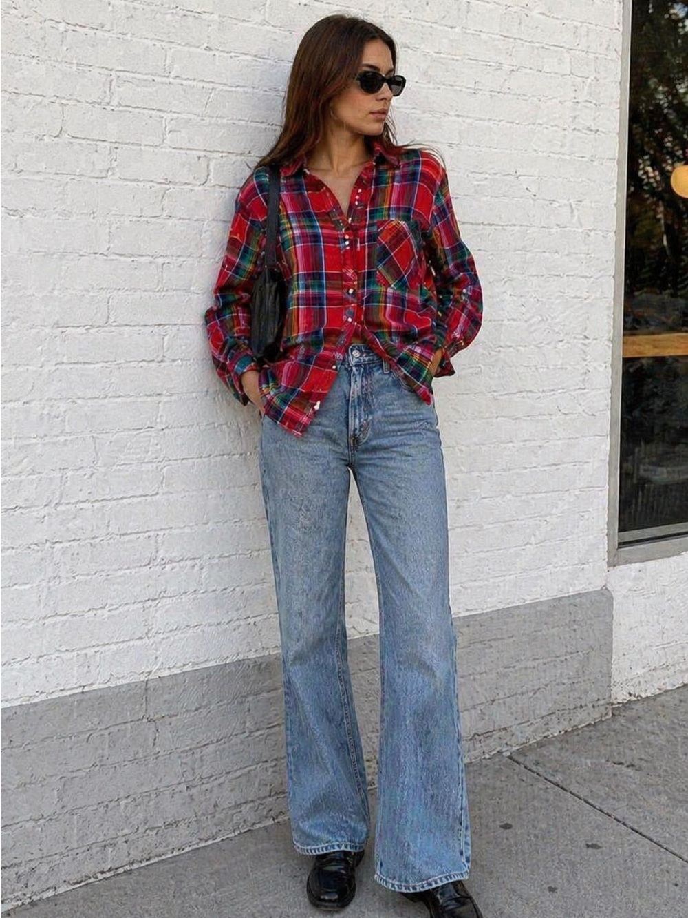 Ralph Lauren Red Plaid Button-Up Shirt